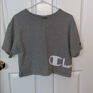 CHAMPION script cropped t-shirt